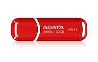 ADATA UV150 32GB USB 3.2 Gen 1, med lock, 9g, röd - AUV150-32G-RRD