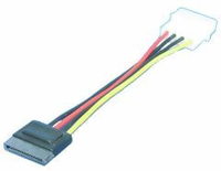 LogiLink CS0003 SATA till Molex strömadapter 0,15m - CS0003