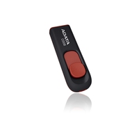 ADATA C008 32GB USB 2.0 minne, 10g, svart/röd - AC008-32G-RKD