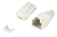 Connecteur LogiLink RJ45, paquet de 100, plaqué or