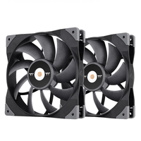 Ventilateur de boîtier d'ordinateur TOUHFAN 14 14 cm Noir 2 pièces