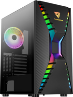 AEROCOOL Cronus-G-BK-v1 - Tempered Glass Edition - MDT - micro ATX