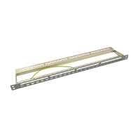 LogiLink NK4039 24-Port Cat6a Patch Panel 0.5U Grey