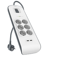 TABLEAU LIGHTNING À 6 SORTIES AVEC 2 PORTS USB POUR LE CHARGEMENT