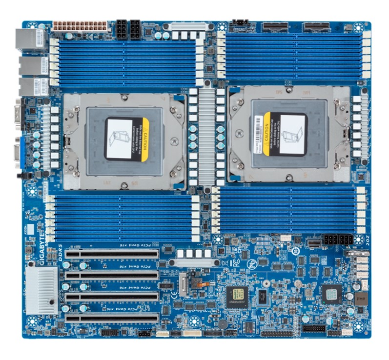 Carte mère Gigabyte MZ73-LM1 AMD EPYC E-ATX Socket SP5 Single - Carte mère - E-ATX