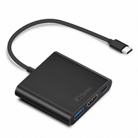 FANTEC UMP-HDMI4K-PD - 0,2 m - USB-C - HDMI + USB - Mâle - Femelle - Droit