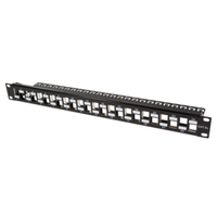 LogiLink NK4048 Black 19" Cable Management Panel