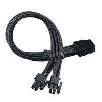 Câble SilverStone SST-PP07E-EPS8B EPS12V 8 broches (4+4) 0,3 m