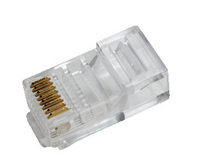 Connecteur LogiLink RJ45, paquet de 100, plaqué or