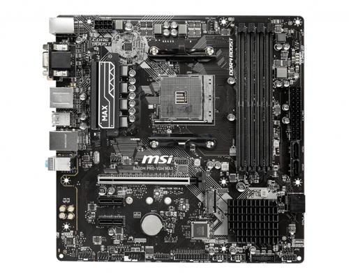 MSI B450M PRO-VDH MAX - Motherboard - micro ATX - 7A38-043R