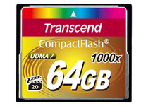 Transcend CompactFlash 1000x 64GB 160MB/s MLC Minneskort - TS64GCF1000