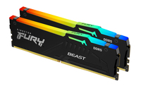 Kingston FURY Beast RGB 16GB DDR5-5600 DIMM Desktop RAM Kit - KF556C36BBEAK2-16