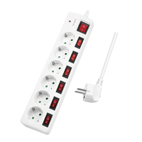 LogiLink LPS250 1,5 m 6 prises AC intérieur Type F IP20