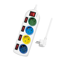 LogiLink LPS257 1,5 m 4 prises AC intérieur Type F IP20