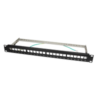LogiLink NK4042 Black Metal Rack Mount 1U