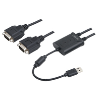LogiLink AU0031 Adaptateur USB-A vers DB-9 mâle 201 mm