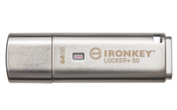 Kingston IronKey Locker+ 50 64GB USB 3.2 Gen 1 Silver Säkert Minne