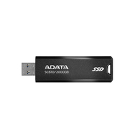 ADATA SC610 2TB extern SSD, portabel, stor lagring - SC610-2000G-CBK/RD