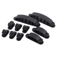 LogiLink KAB0039 Attaches de câble, paquet de 10, noir