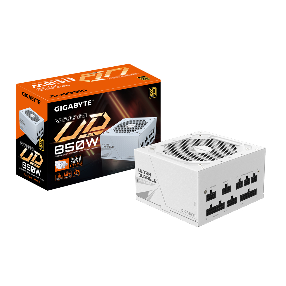 Gigaoctet UD850GM PG5W - ALIMENTATION - ATX 3.0 - 850 W - 80PLUS GOLD - MODULAIRE