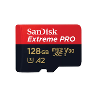 SanDisk Extreme PRO 128GB MicroSDXC-kort - SDSQXCD-128G-GN6MA