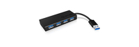 ICY BOX IB-AC6104-B - Hub - 4 ports USB 3.0 SuperSpeed