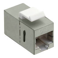 LogiLink NK4011 Platt RJ45-koppling Hona-Kvinna Vit - NK4011