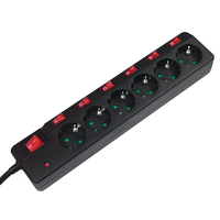 LogiLink LPS233 1,5 m 6 prises AC intérieur Type C IP20