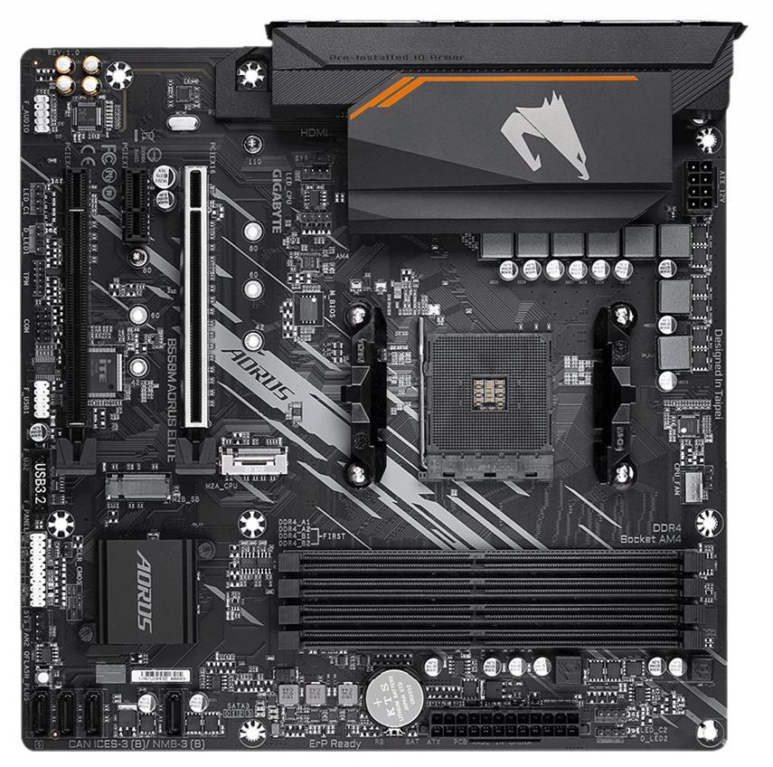 Gigabyte B550M AORUS ELITE - 1.0 - Carte mère - micro ATX - Socket AM4