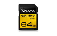 ADATA Premier ONE 64GB SDXC UHS-II, 290/260MB/s, snabb - ASDX64GUII3CL10-C