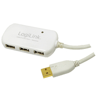 LogiLink UA0108 USB 2.0 Extender 480Mbps 12m Vit - UA0108