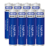 LogiLink LR03F8 AAA Alkaline Battery 1.5V 8pk 650mAh