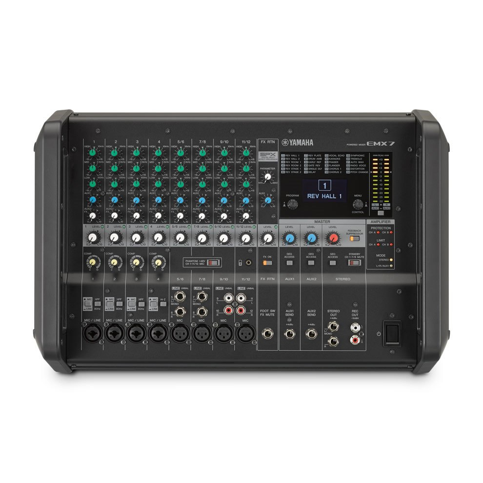 Table de mixage Yamaha EMX7 12 canaux, 45 W
