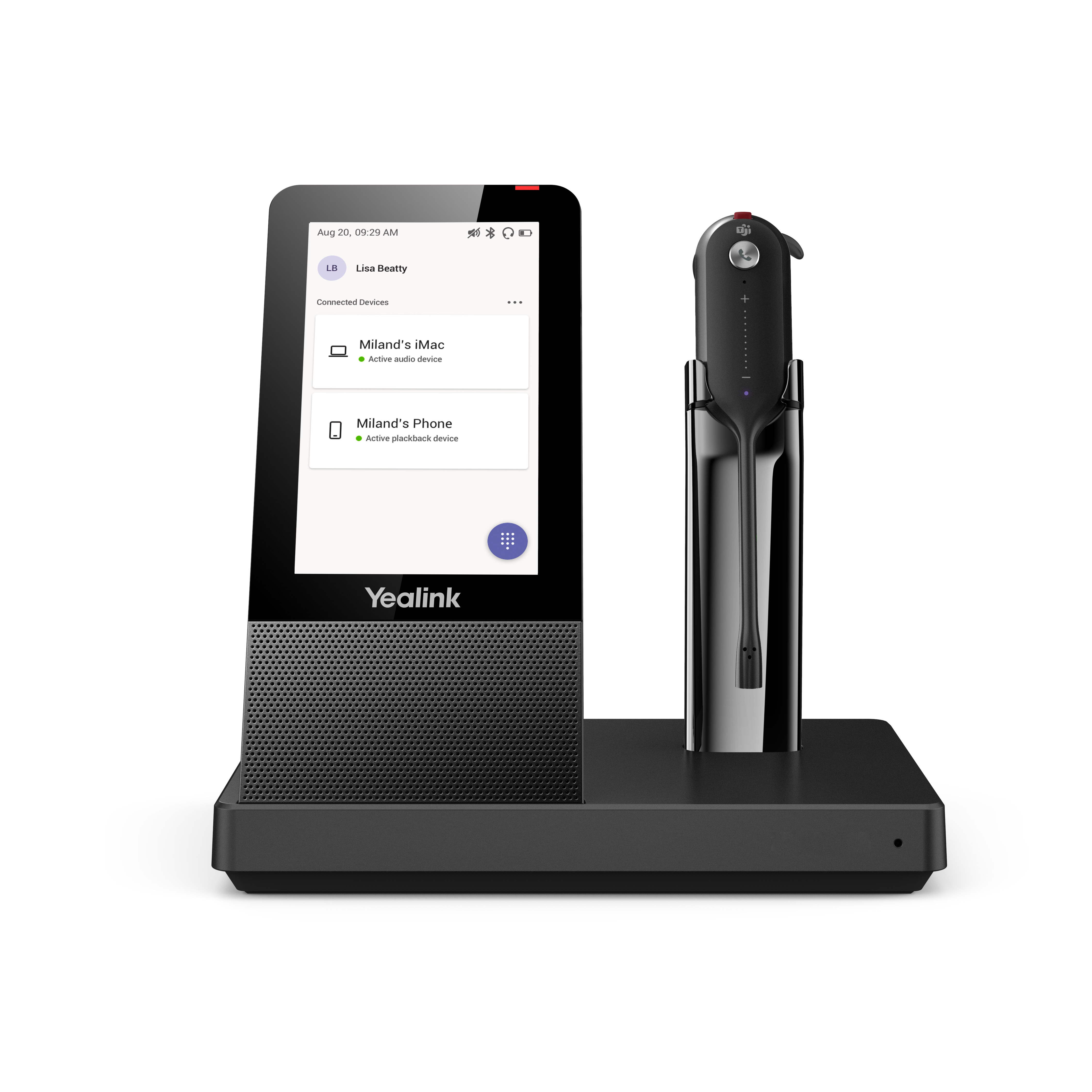 Casque Yealink WH67 DECT sans fil pour audioconférence personnelle