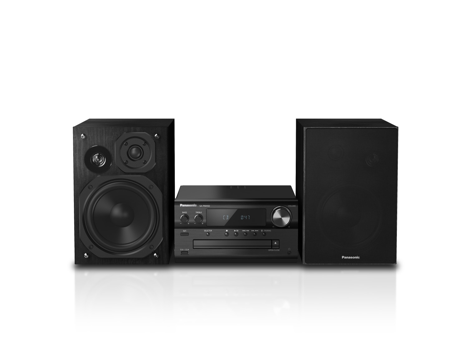 Panasonic SC-PMX92 - Home audio mini system - Black - 120 W - 3-way - 14 cm - 24-bit/192kHz - SC-PMX92EG-K