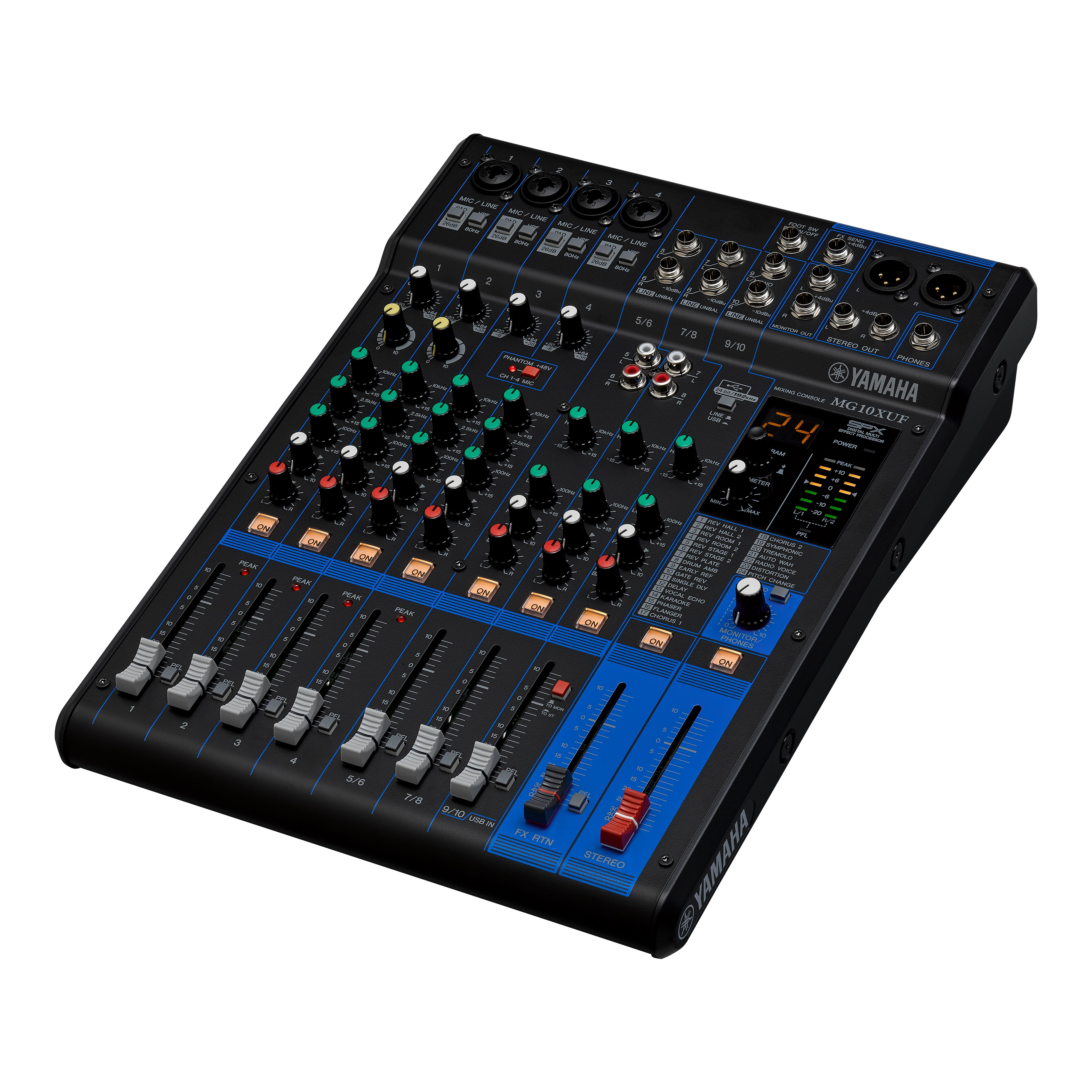Yamaha MG10XUF Mixer table - 10 channels, 4 mic-in, 1 AUX - MG10XUF