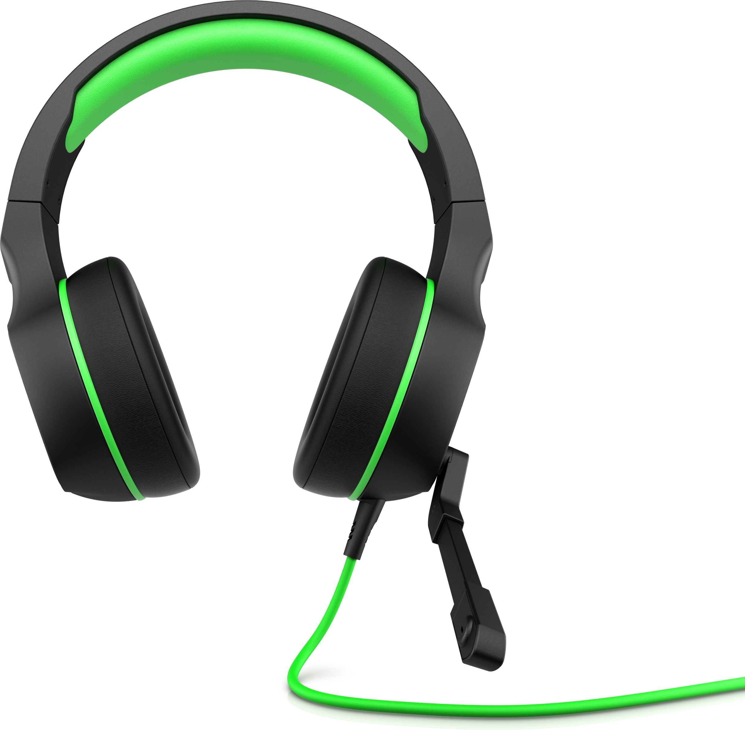 HP PAVILION GAMING Headset - Stereo Black, Green - 4BX31AA#ABB