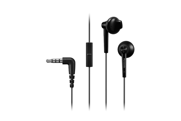 Panasonic RP-TCM55E - Headset - In-ear - Calls & Music - Black - Binaural - In-line control - RP-TCM55E-K