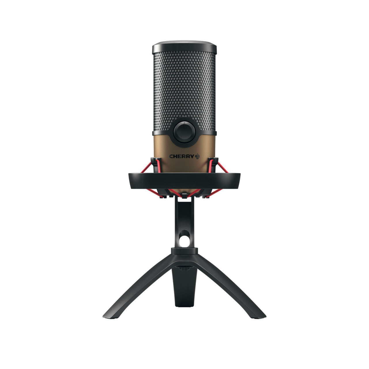 Cherry Streaming UM 9.0 PRO RGB Microphone black/copper USB-Mikrofon fuer - Headset - JA-0720