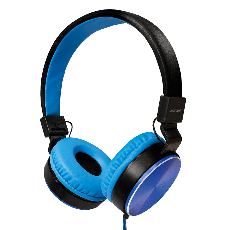LogiLink HS0049 On-Ear Headphones Blue