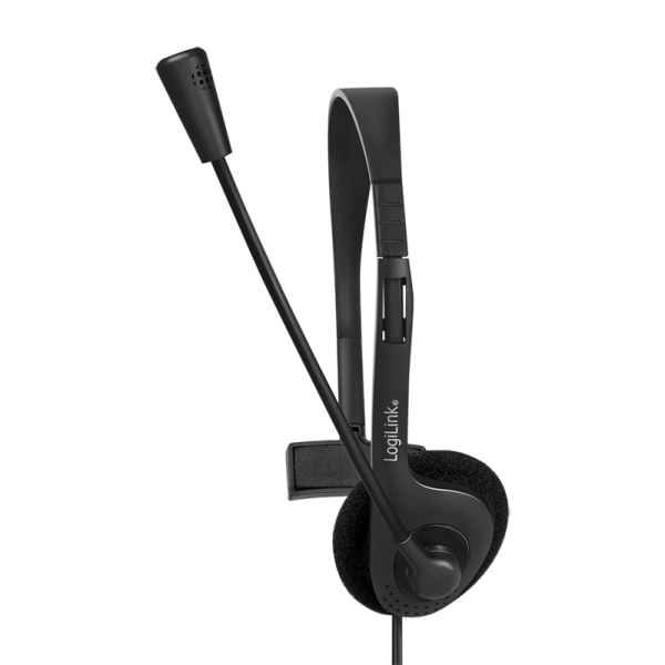 LogiLink Mono Headset med mikrofon 3,5 mm uttag - HS0054