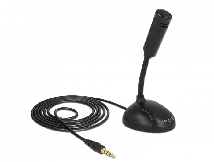 Delock 65872 - Mobile phone/smartphone microphone - -32 dB - 100 - 13000 Hz - 2200 ? - Omnidirectional - Wired - 65872