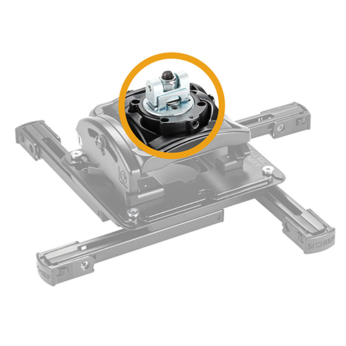Adaptateur de projecteur à connexion à broches Chief - Chief - Argent - 22,68 kg - Homologué UL - TÜV - 45 mm