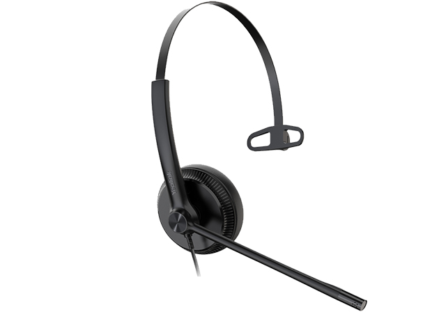 Casque mono SIP QD/RJ Yealink YHS34 avec réduction de bruit