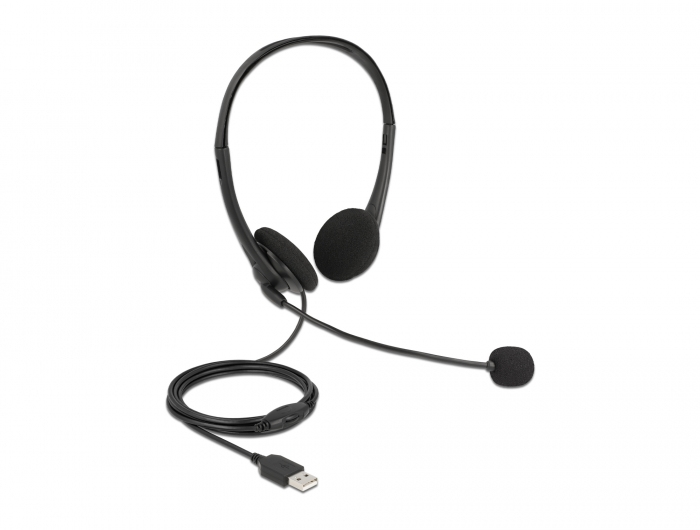 Delock 27179 - Casque stéréo USB avec contrôle du volume