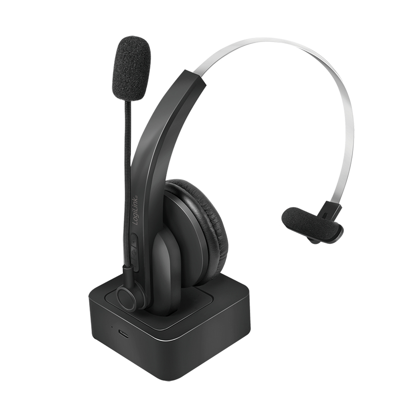 LogiLink Bluetooth Mono Headset med laddningsställ - BT0059