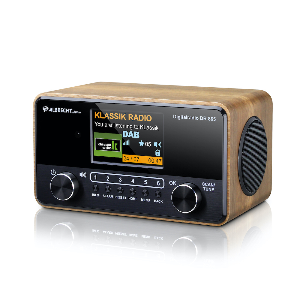 Albrecht DR 865 - Portable - Digital - DAB+,FM - 14 W - TFT - 10.2 cm (4")