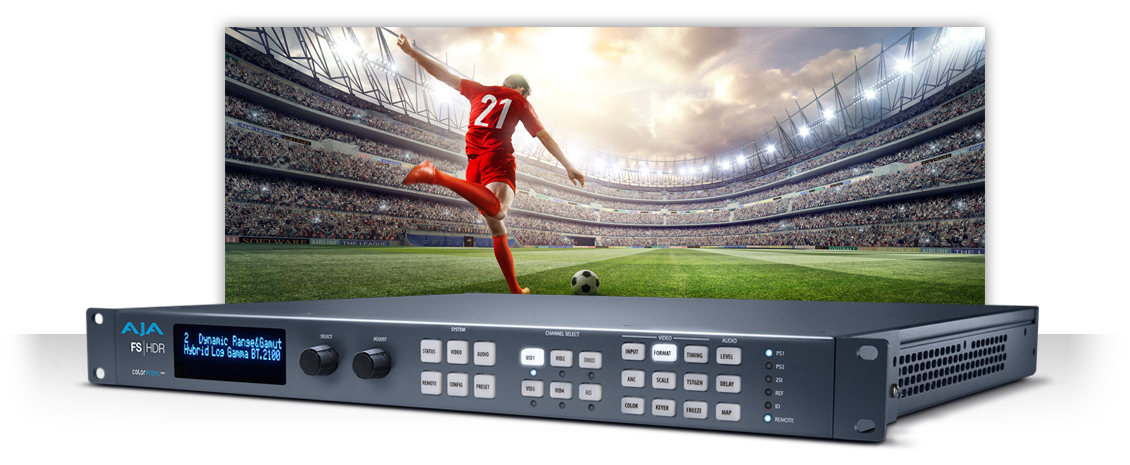 Convertisseur AJA FS-HDR HDR/SDR et correction des couleurs