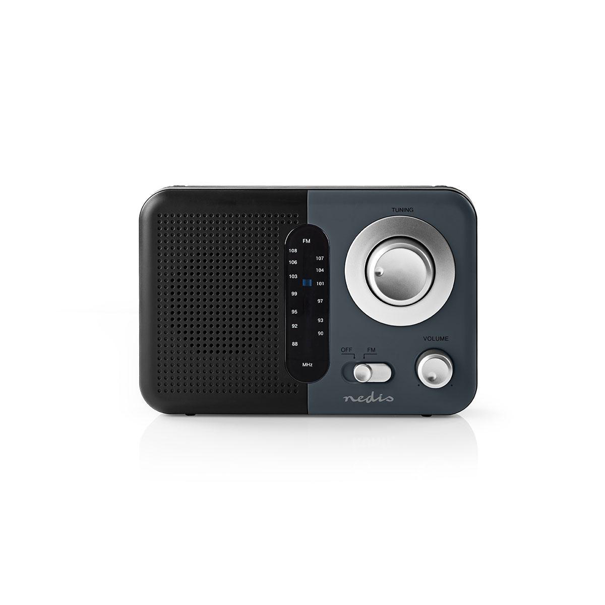 Nedis RDFM1300GY Radio Grey