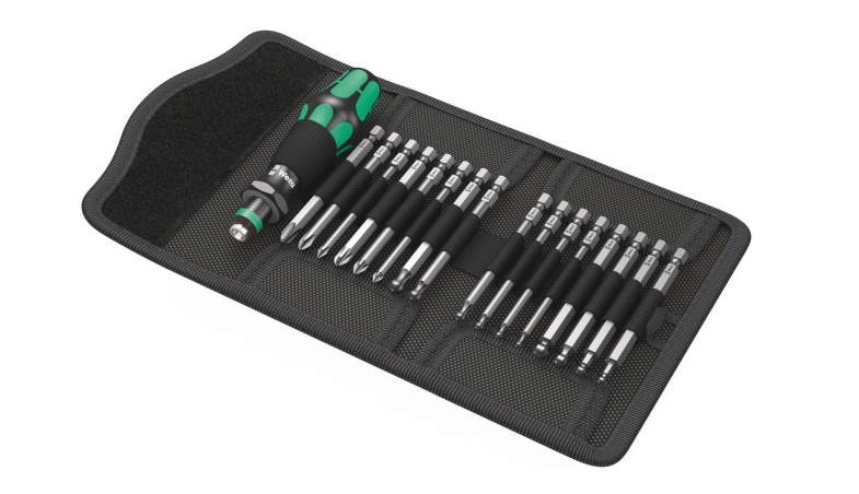 Wera Kompakt 60 KK - Jeu de douilles - 1/4" - Métrique - 17 têtes - 10, 15, 20, 25, 30, 40 mm - PH1, PH2, PH3, PZ1, PZ2, PZ3